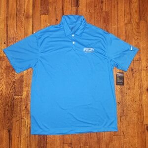 Nike Fit Seagram's Escapes Keep It Colorful Vibrant Blue Men's Polo Shirt - XL